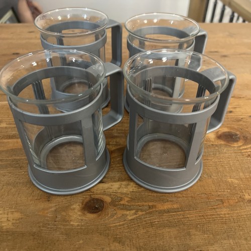 Bodum grey bistro mugs - x,