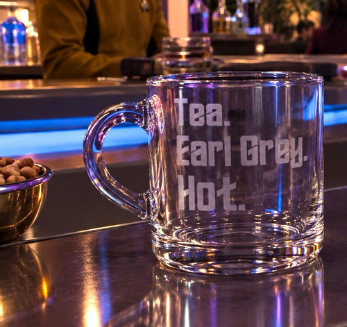 Clear glass mug - clear,